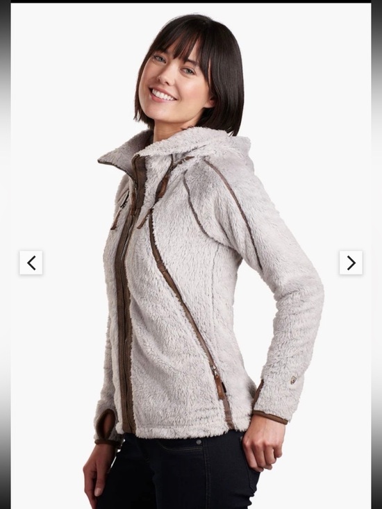 Kuhl Jackets & Blazers - KÜHL Premium Flight Sherpa-Lined Fleece Jacket in Cream/Beige